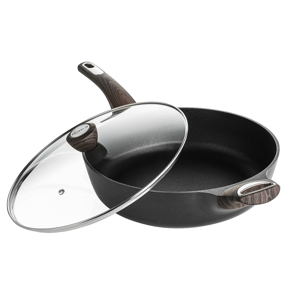 Sensarte Granite Stone Nonstick Deep Frying Pan with Lid – SENSARTE