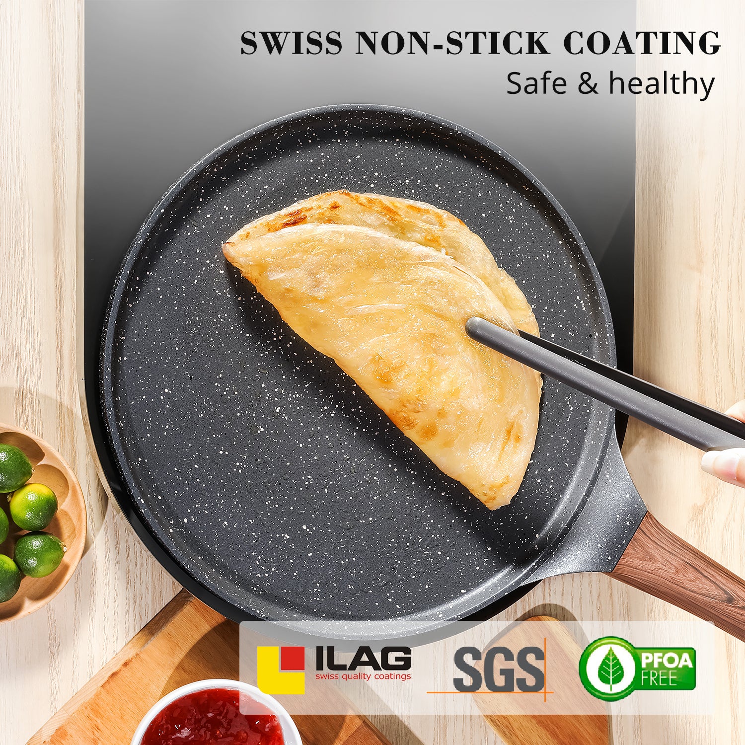 Sensarte Granite Nonstick Crepe Pan