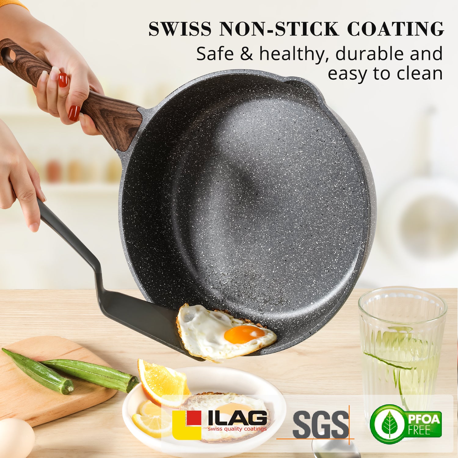 Sensarte Granite Stone Nonstick Frying Pan Skillet – SENSARTE