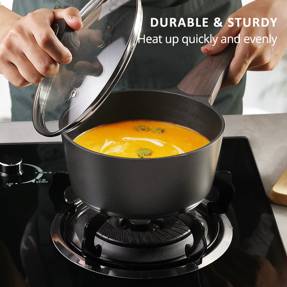 Sensarte Duramax Nonstick Sauce Pan with Lid