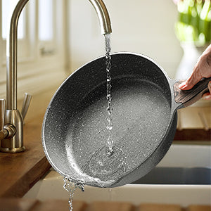 Sensarte Granite Nonstick Deep Frying Pan with Lid